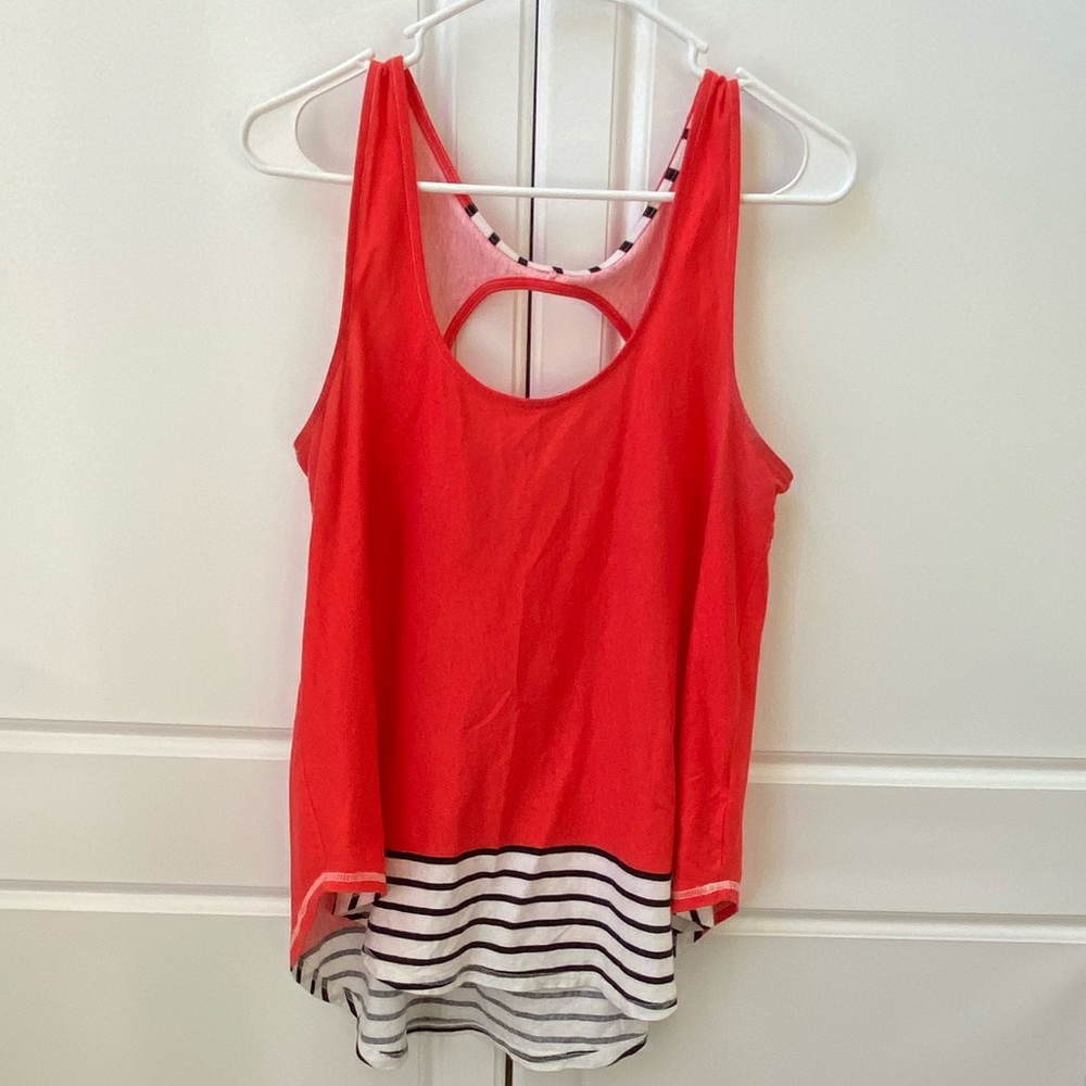 Anthropologie open back tank top